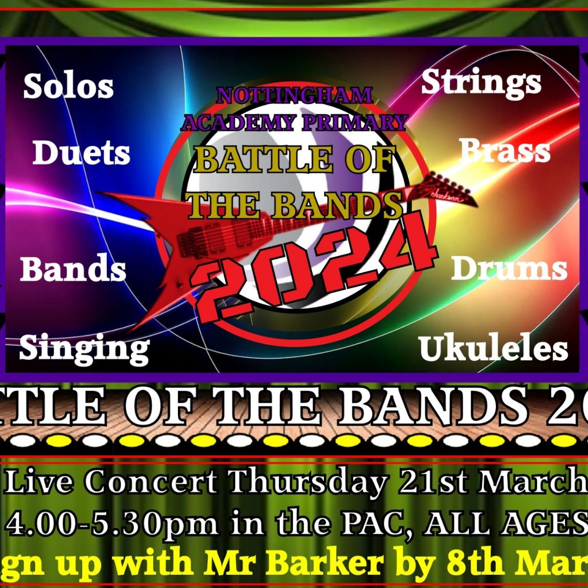 Nottingham Primary Academy Battle of the Bands 2024 LIVE